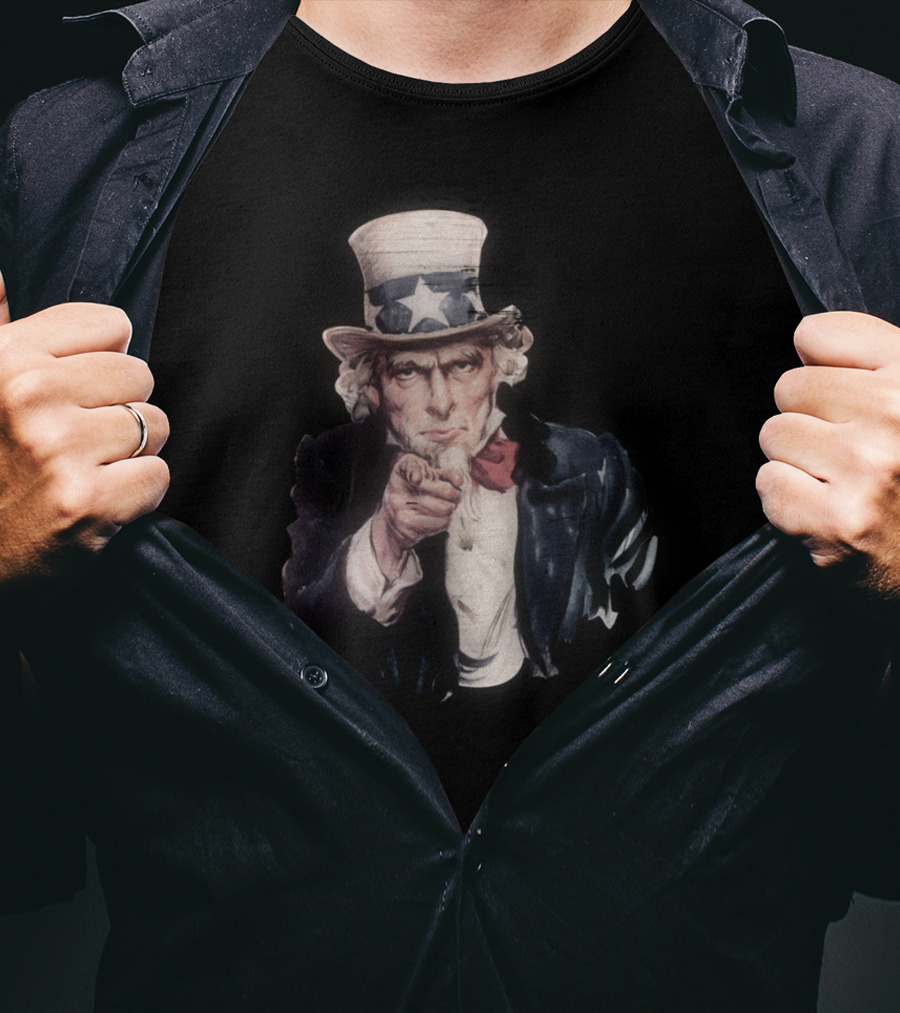 Classic Uncle Sam Pointing American Patriotism T-Shirt