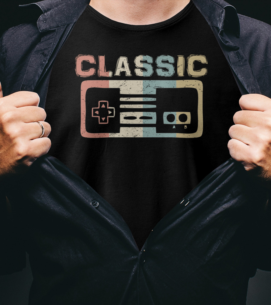 Classic Retro Video Game Controller T-Shirt