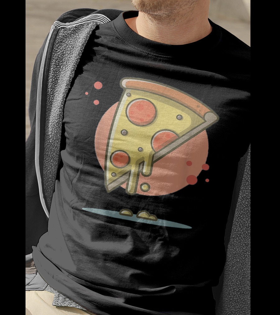 Classic Vintage Pizza Lover Funny Slice T-Shirt
