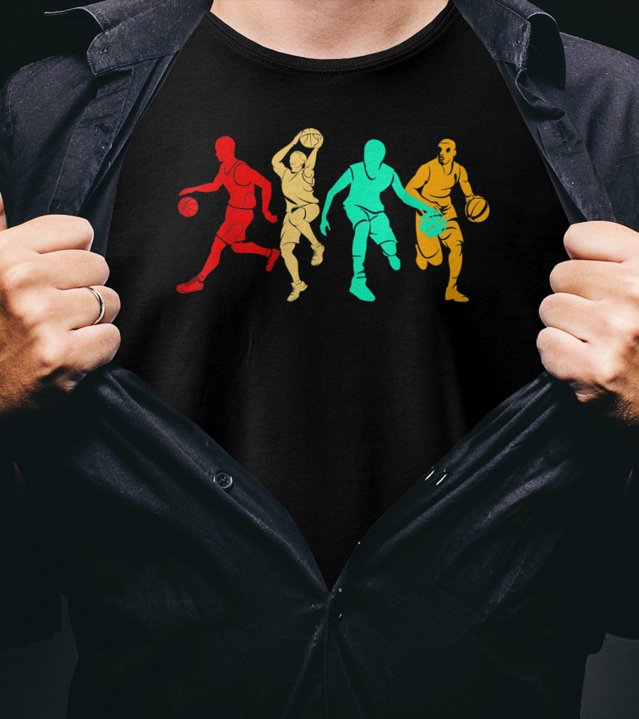 Classic Vintage Style Basketball Player T-Shirt