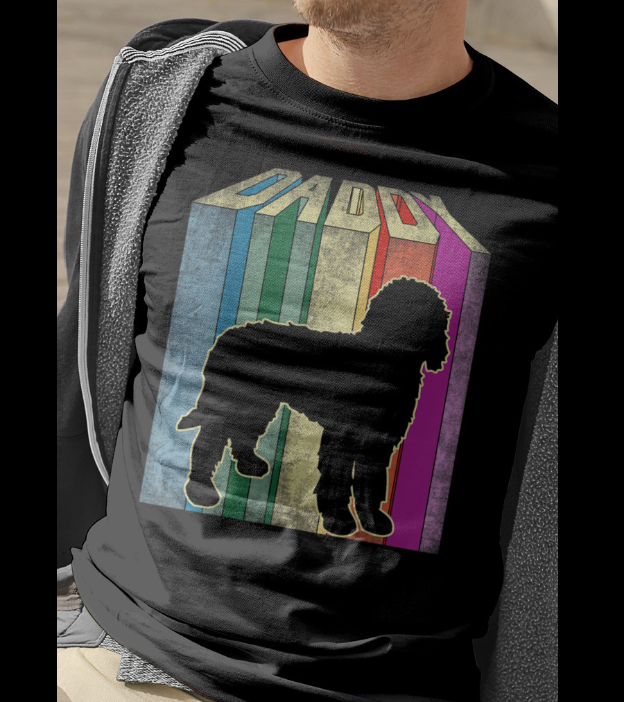 Daddy Multicolor Silhouette Doodle T-Shirt