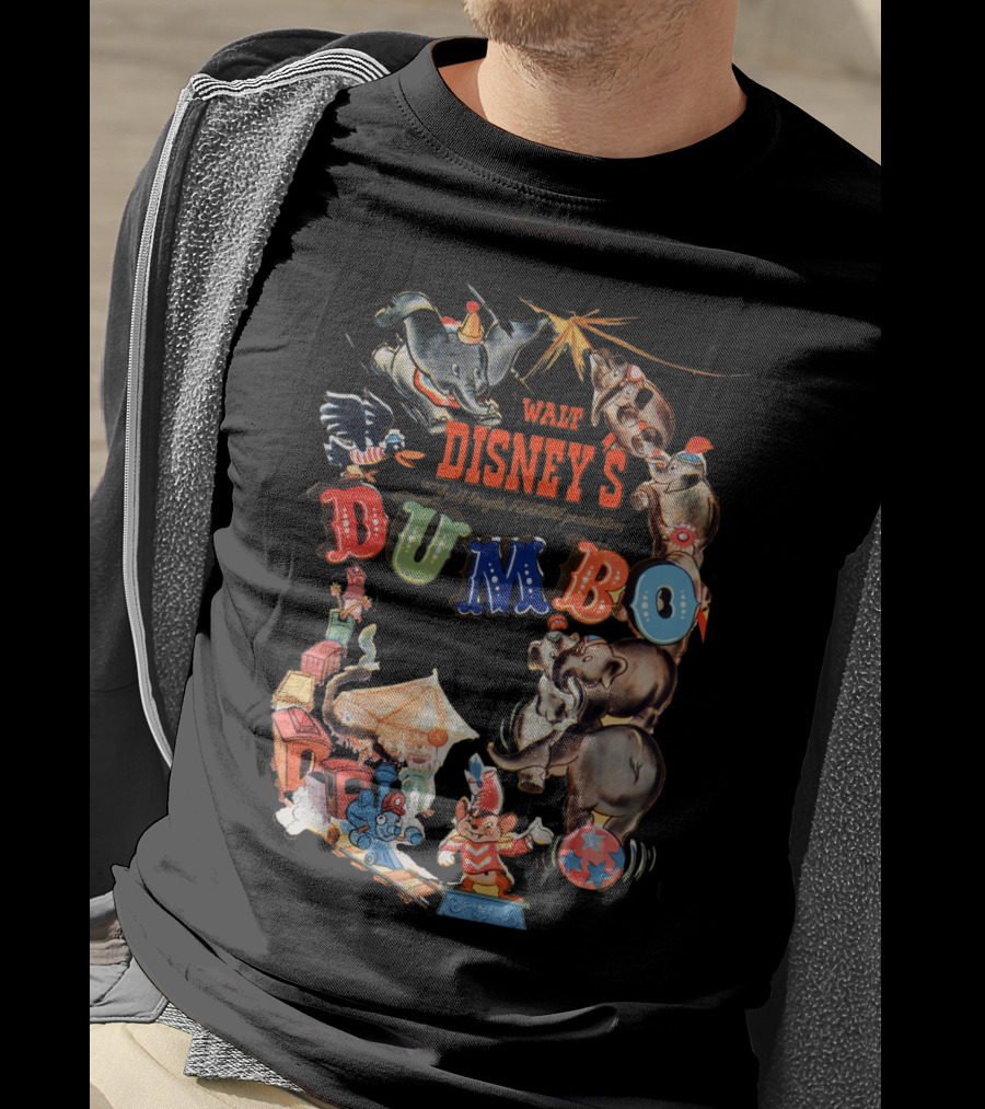 Walt Disney's Dumbo Full Length Feature Production Classic Characters T-Shirt