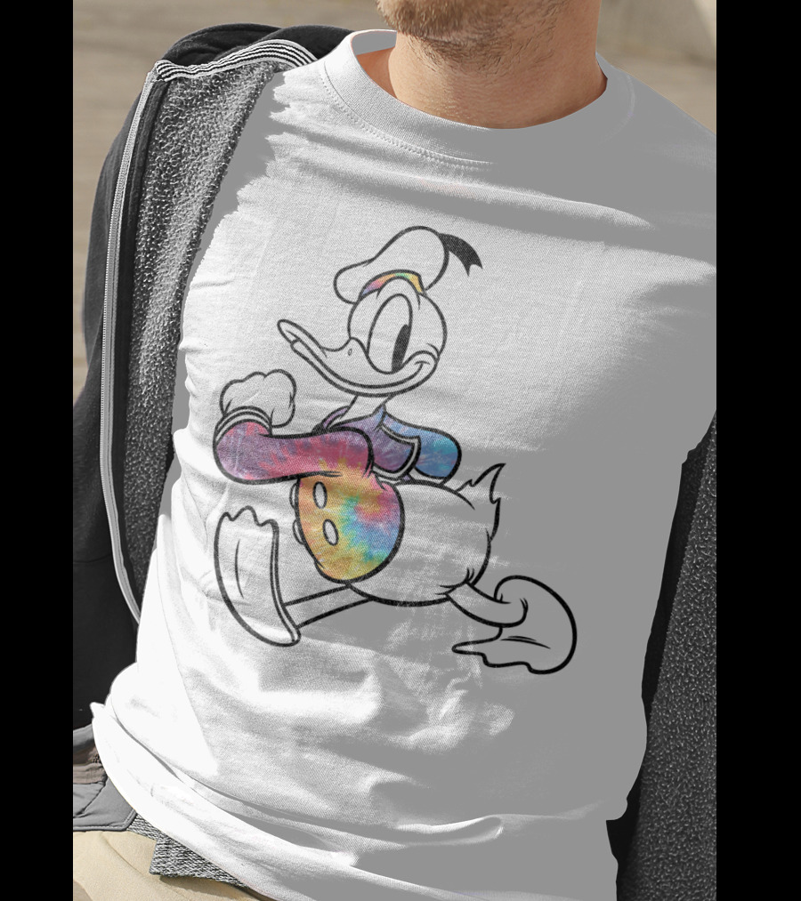 Disney Mickey And Friends Classic Donald Duck Rainbow T-Shirt