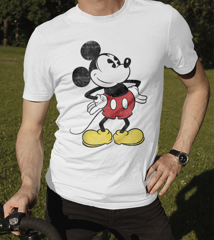 Mickey Mouse Vintage Style Disney Classic Character T-Shirt