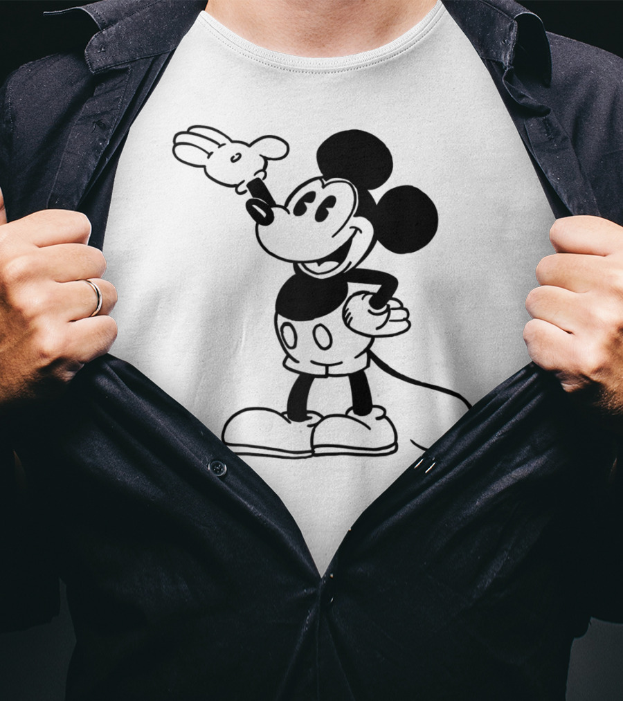 Disney Mickey Mouse Classic Vintage Retro Character T-Shirt