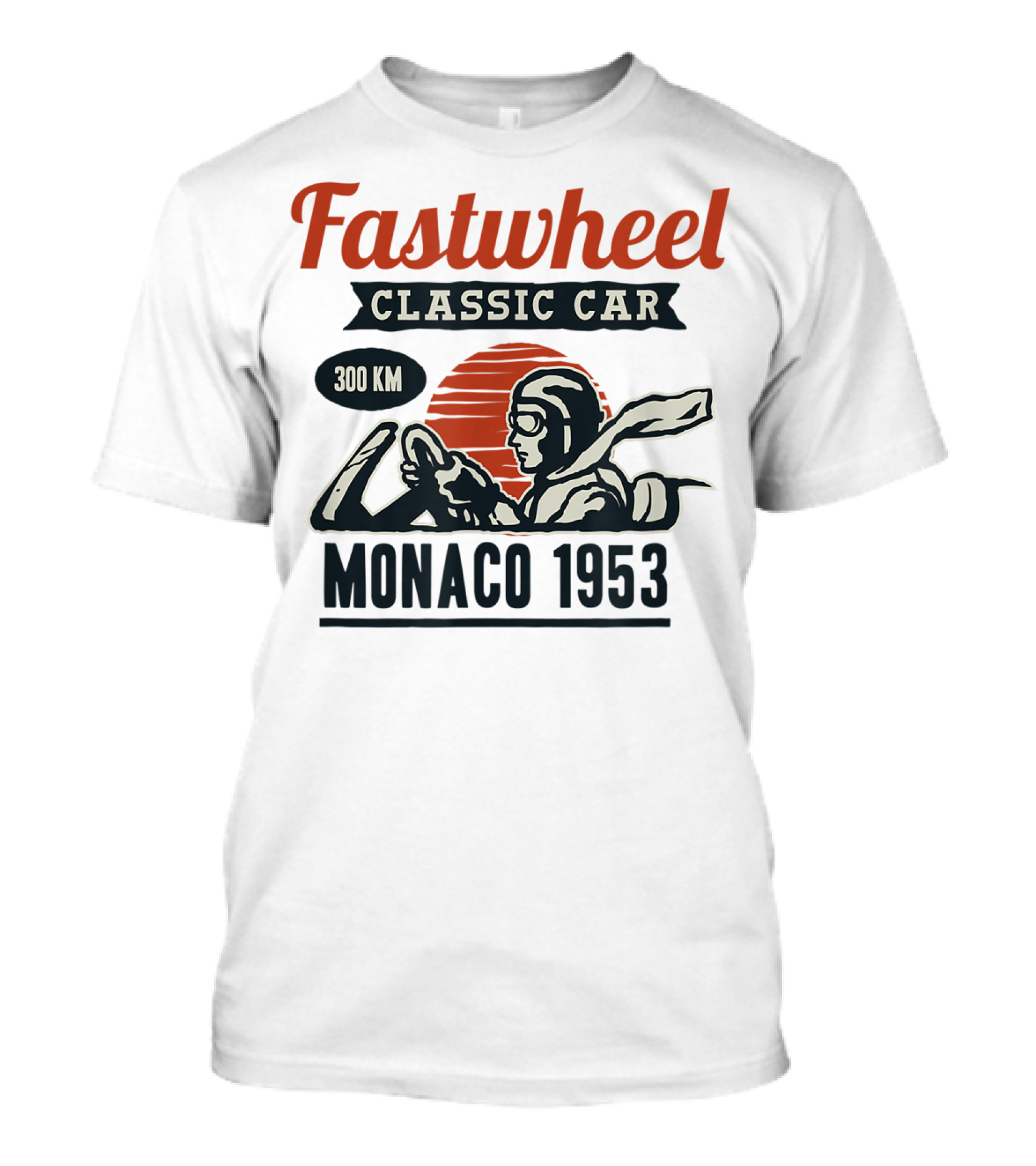 Fastwheel Classic Car Monaco 1953 300 KM T-Shirt