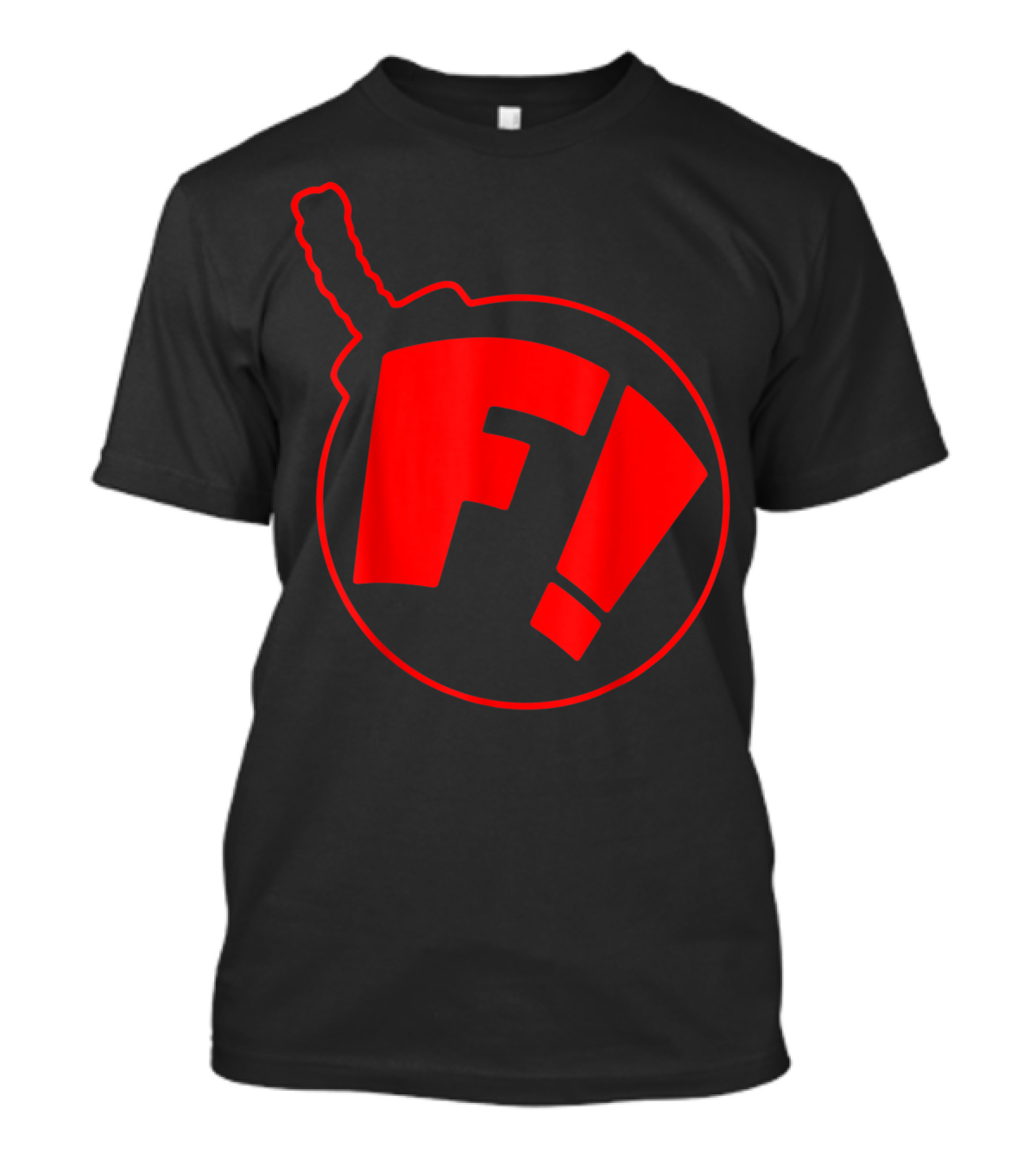 Ferretbomb Classic Red Reverse Logo Bomb Icon F T-Shirt