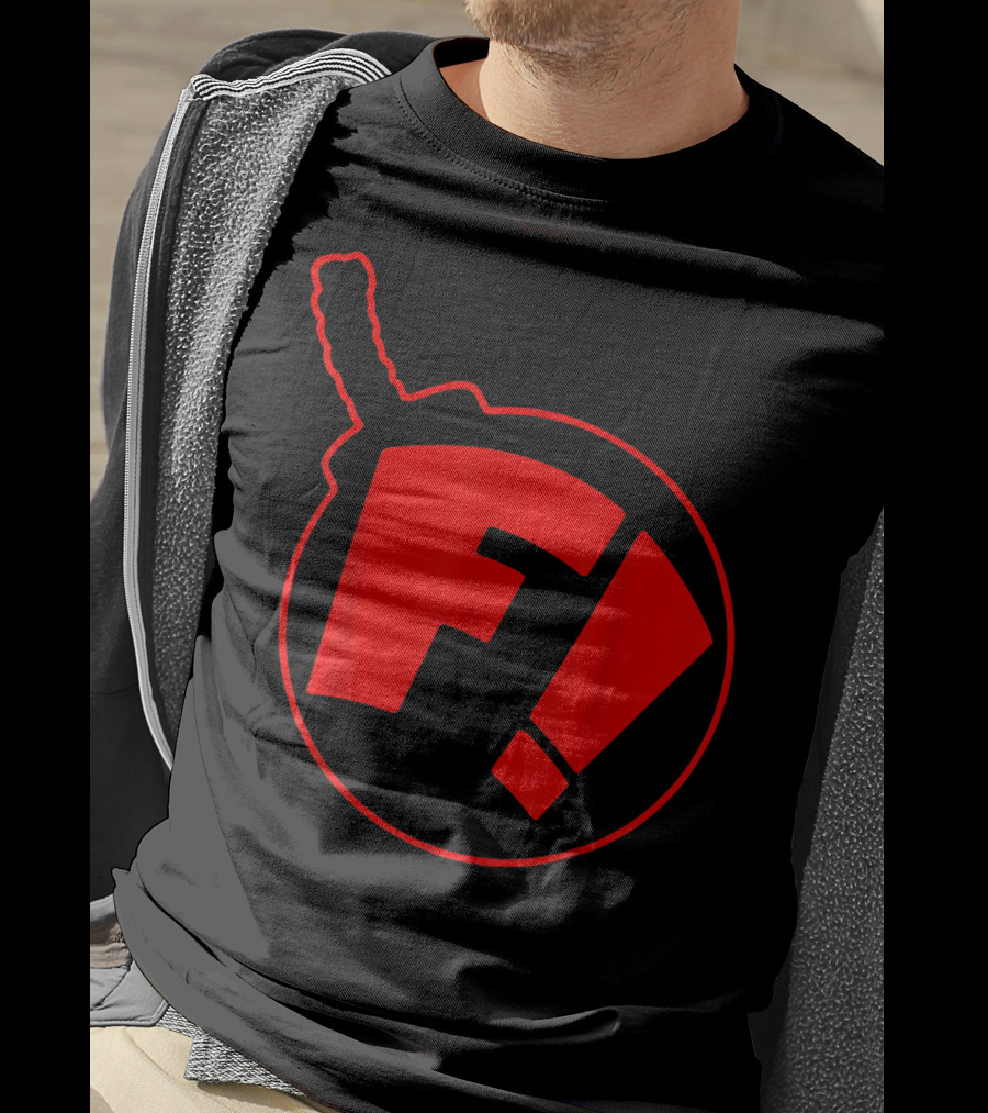 Ferretbomb Classic Red Reverse Logo Bomb Icon F T-Shirt