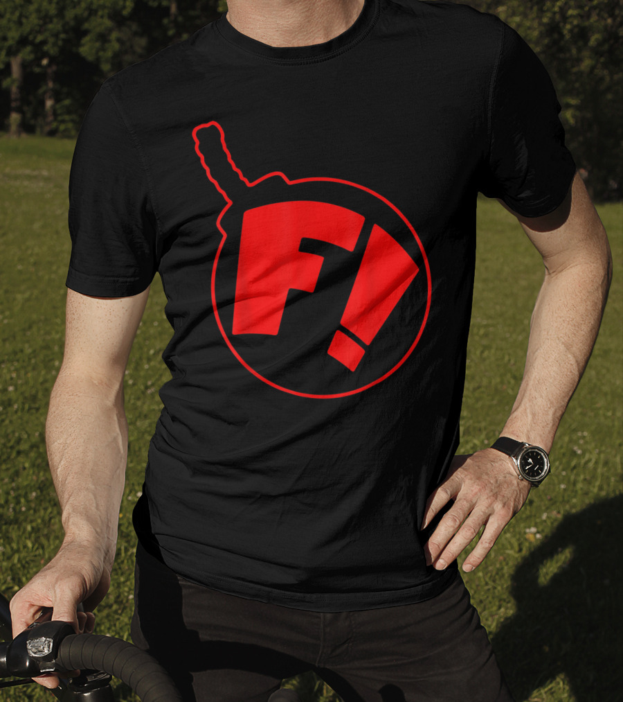Ferretbomb Classic Red Reverse Logo Bomb Icon F T-Shirt