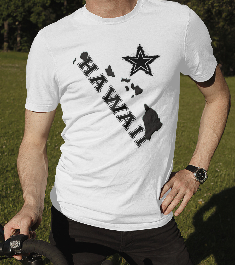 Hawaii Maps Classic Vintage Star Flair T-Shirt