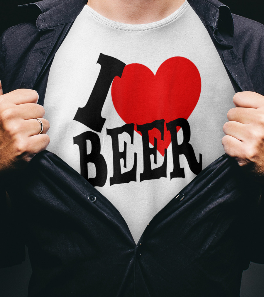 I Love Beer Cool Classic Party Lover T-Shirt