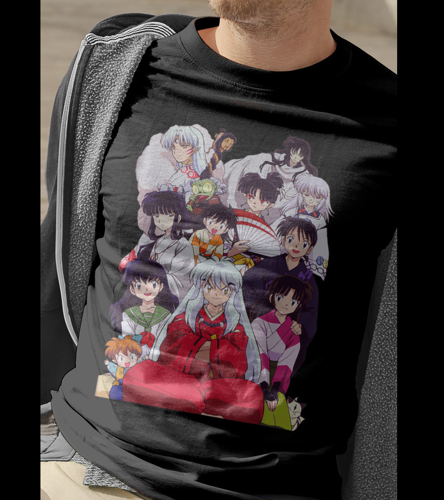 Inuyasha Characters Compilation Japanese Anime Series T-Shirt