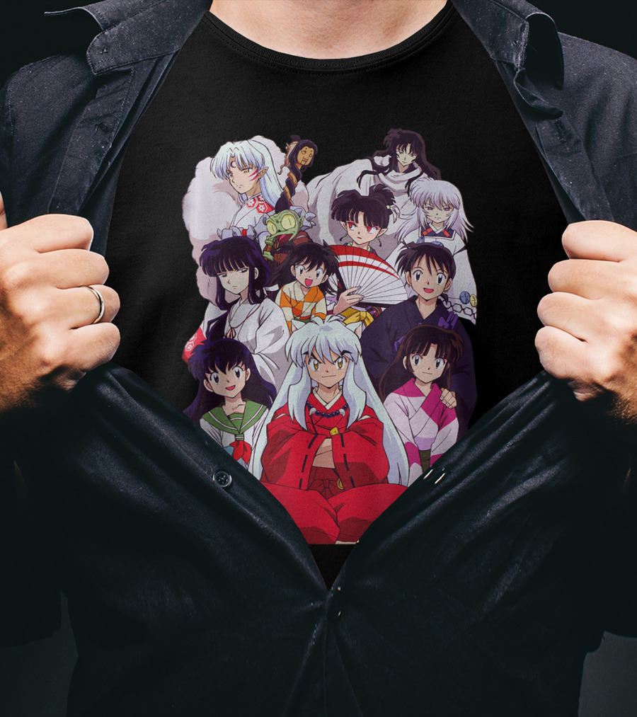 Inuyasha Characters Compilation Japanese Anime Series T-Shirt