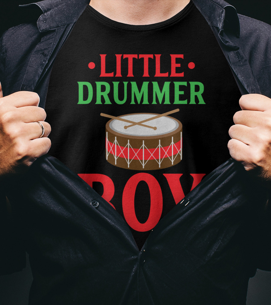 Little Drummer Boy Classic Christmas Drum T-Shirt