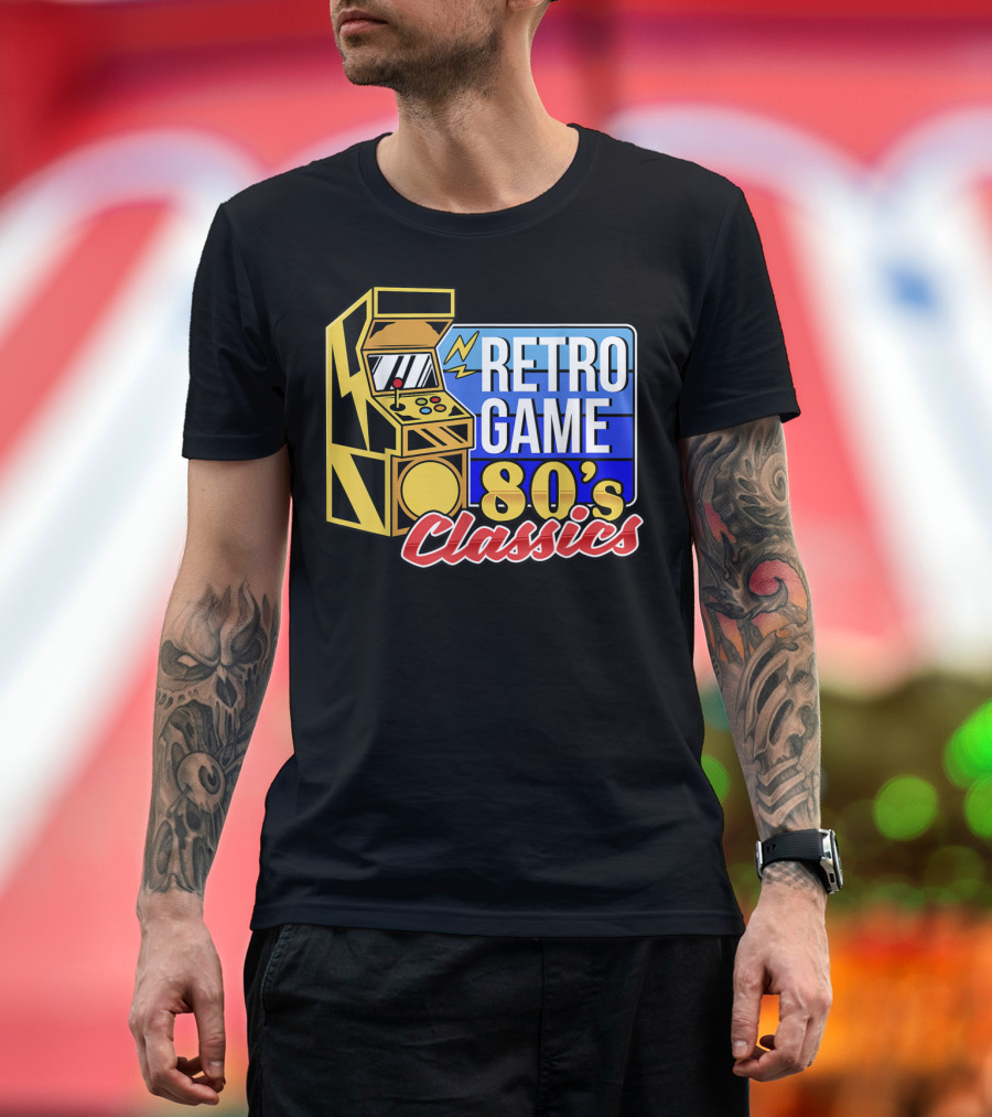 Retro Game 80's Classics Arcade Machine T-Shirt