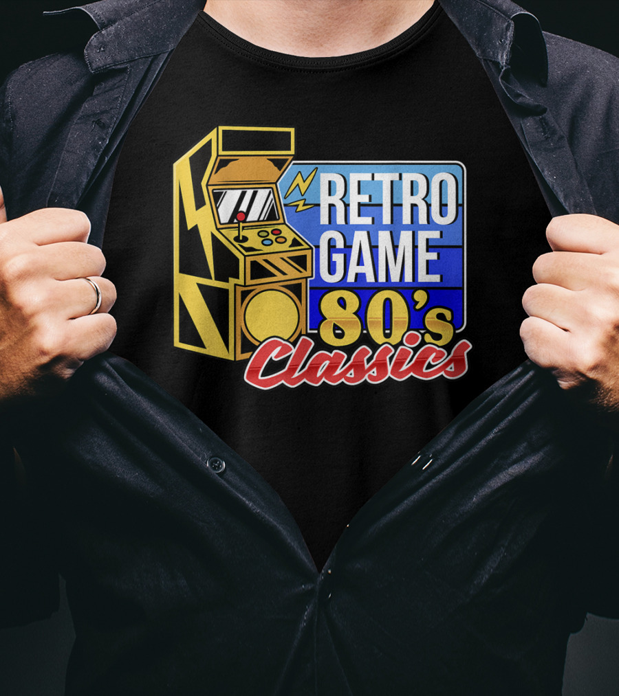 Retro Game 80's Classics Arcade Machine T-Shirt