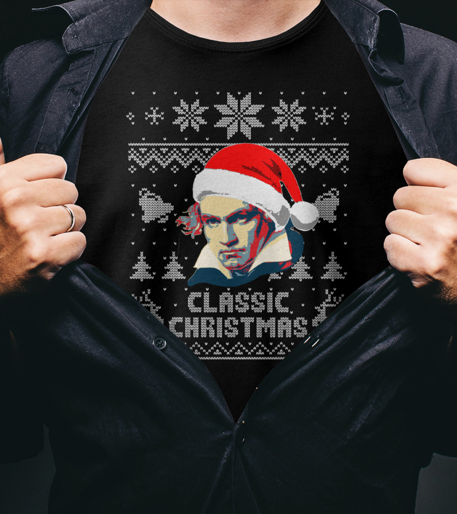 Ludwig Van Beethoven Classic Christmas T-Shirt