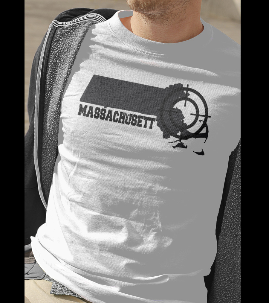 Massachusetts Target Map Fun T-Shirt