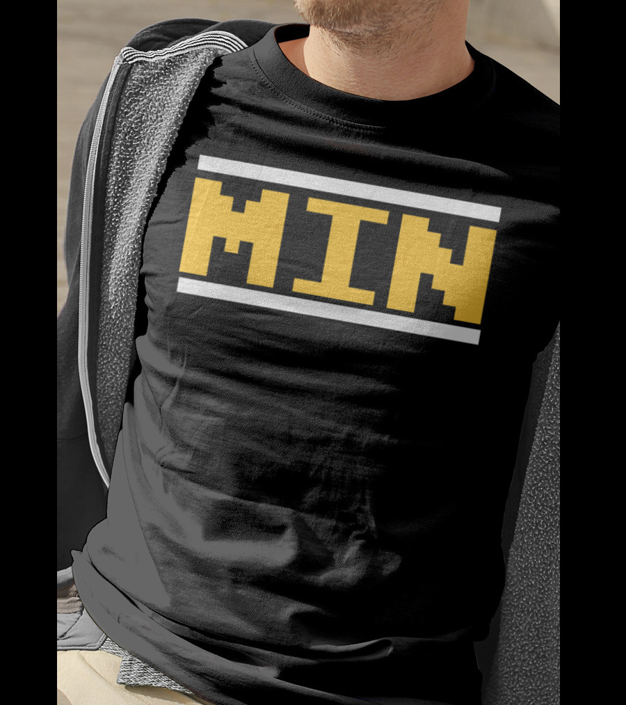 Minnesota Football Min Classic Video Game Font T-Shirt