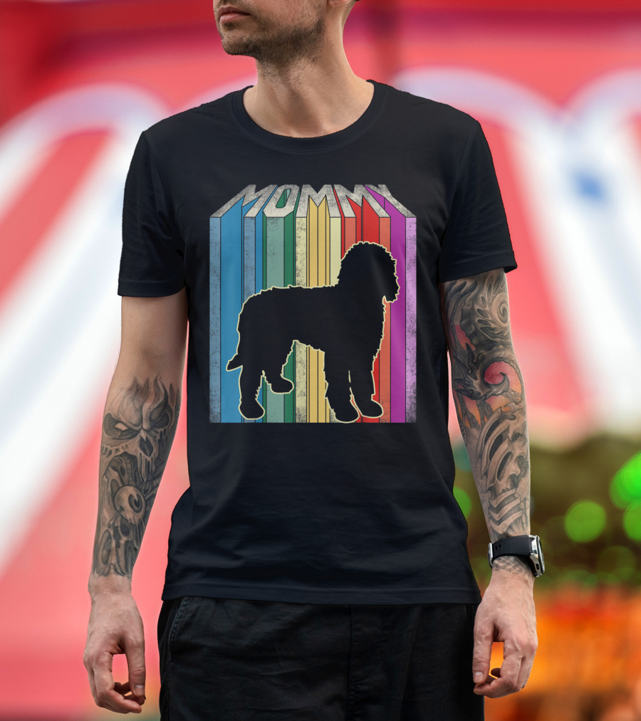 Rainbow Mommy Doodle Dog T-Shirt