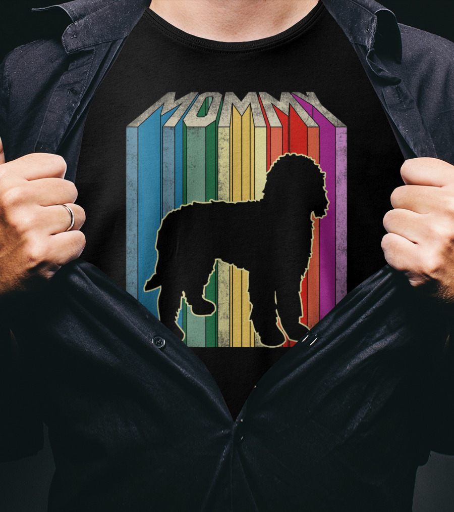 Rainbow Mommy Doodle Dog T-Shirt