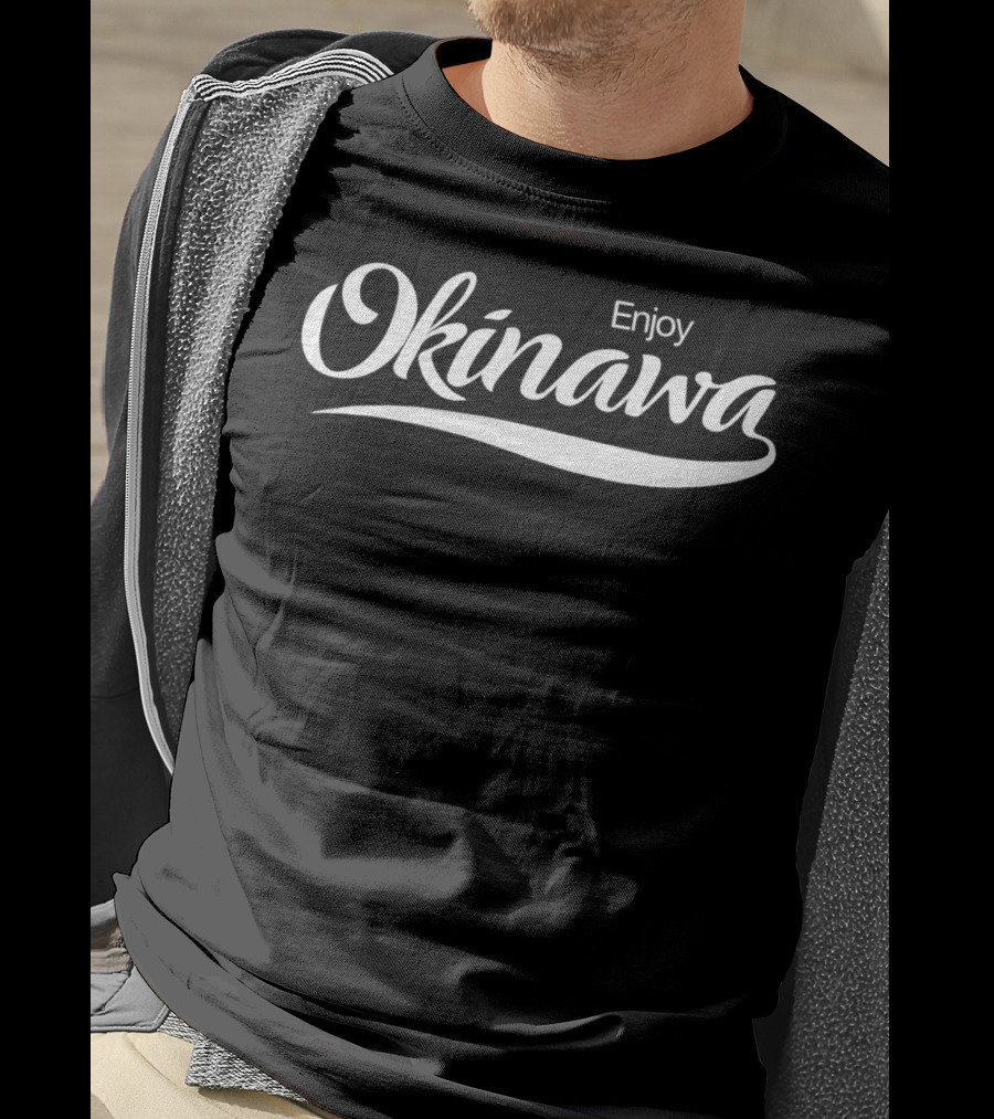 Enjoy Okinawa Japan Classic Font T-Shirt