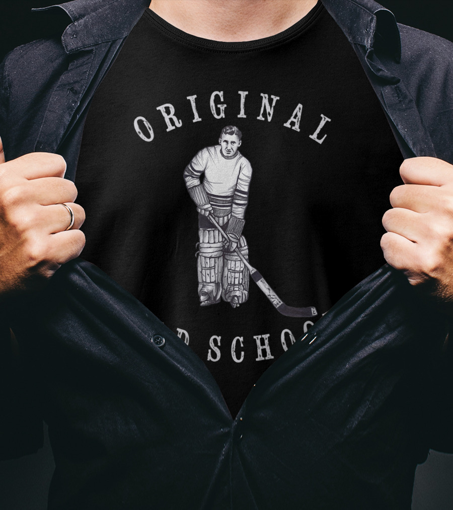 Original Old School Hockey Goalie Vintage Era T-Shirt