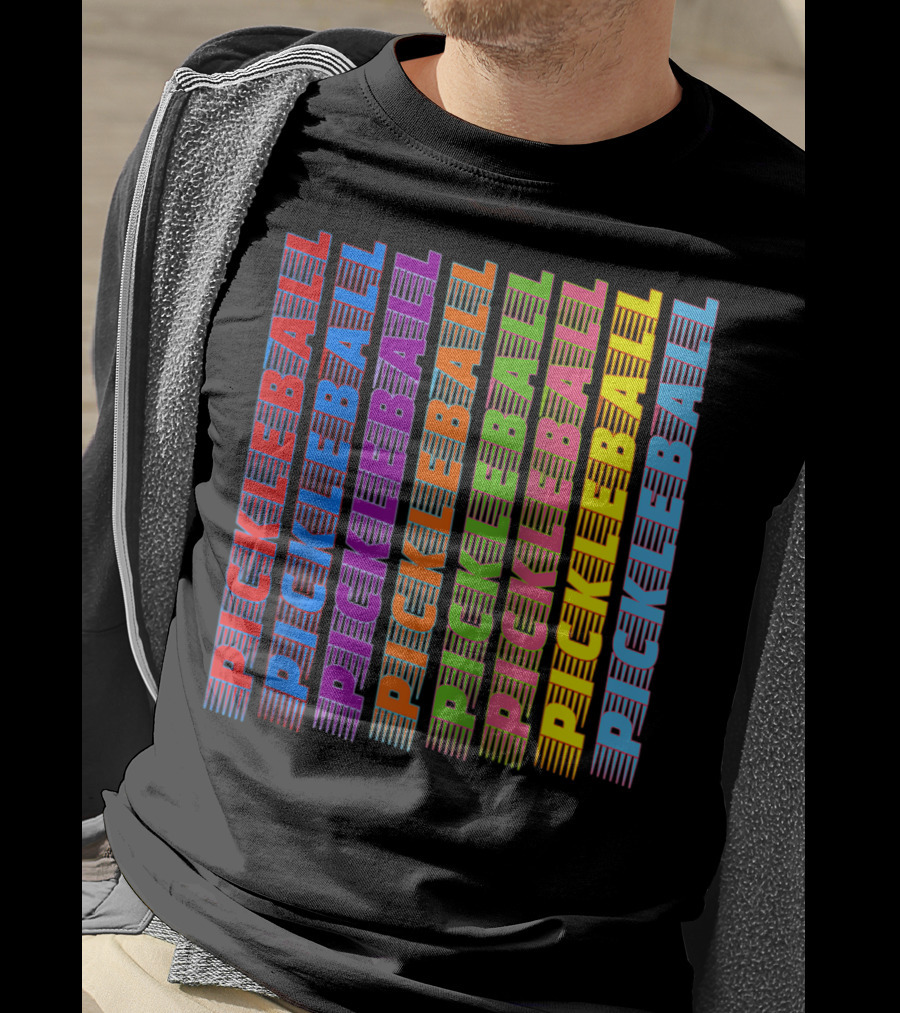 Pickleball Classic Multi-Colored T-Shirt