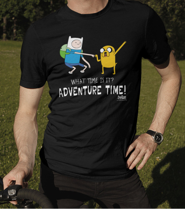 Adventure Time Finn And Jake What Time Is It Fist Bump T-Shirt