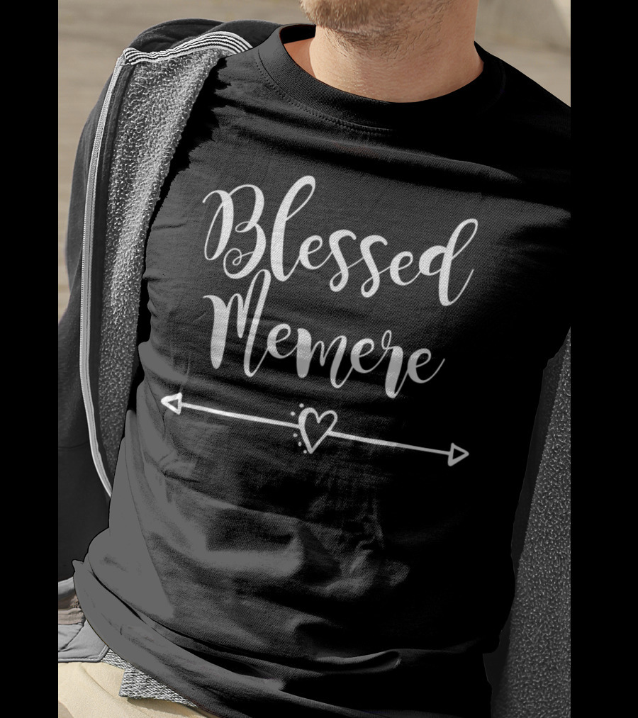 Blessed Memere Heart Arrow T-Shirt
