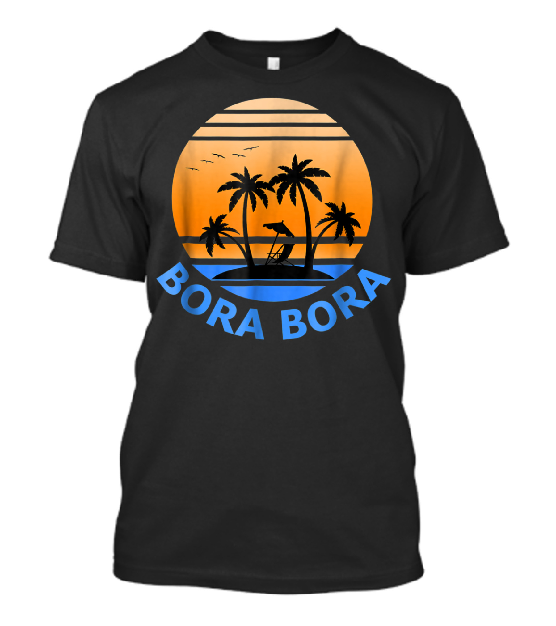 Bora Bora Paradise Island Sunset Vacation T-Shirt