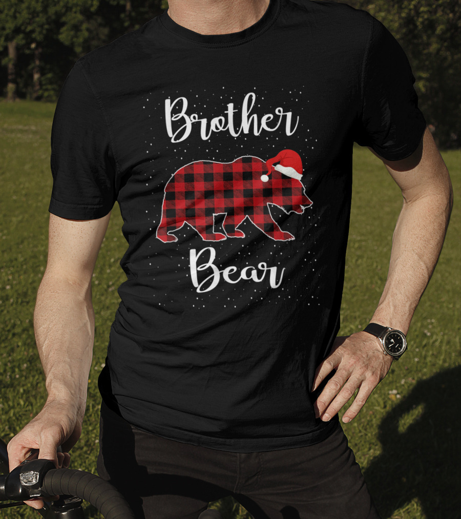 Brother Bear Christmas Plaid Family T-Shirt