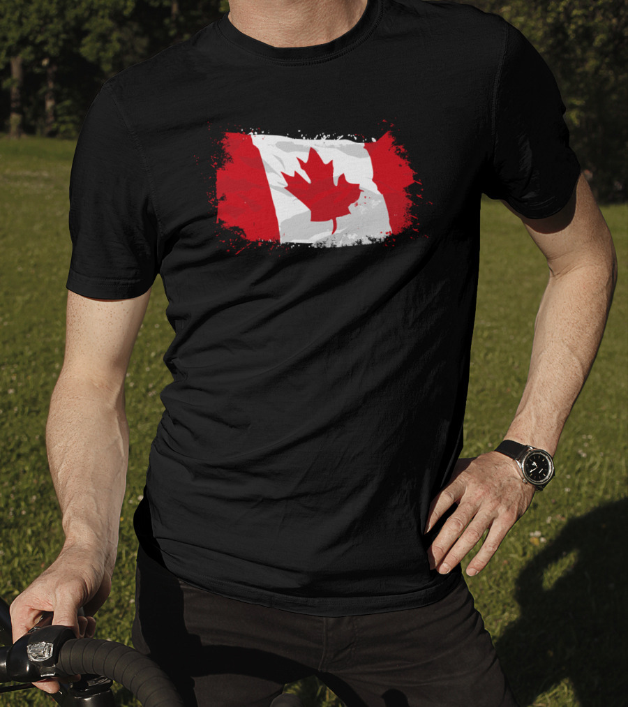 Canada Flag Iconic Maple Leaf Ensign Banner T-Shirt