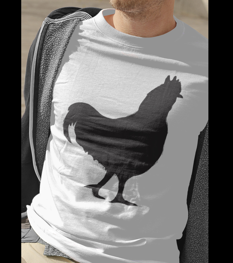 Chicken Poultry Silhouette Icon T-Shirt