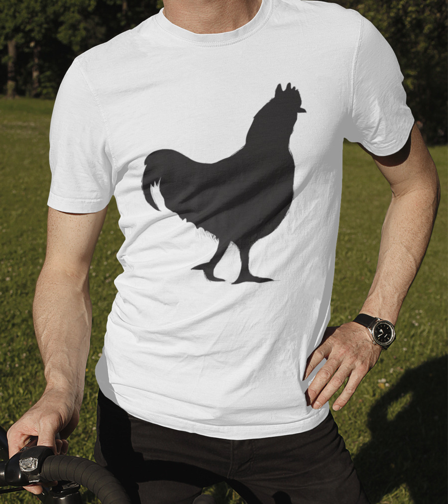 Chicken Poultry Silhouette Icon T-Shirt