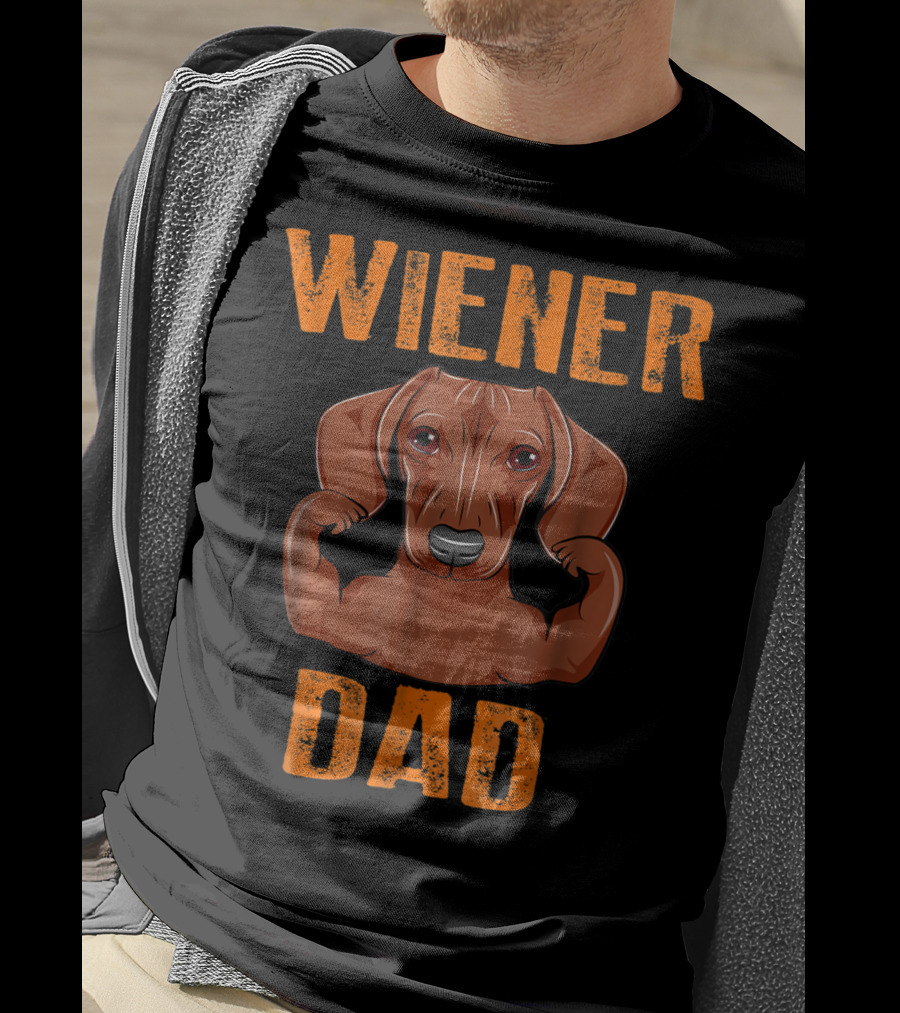 Wiener Dad Dachshund Father's Day T-Shirt