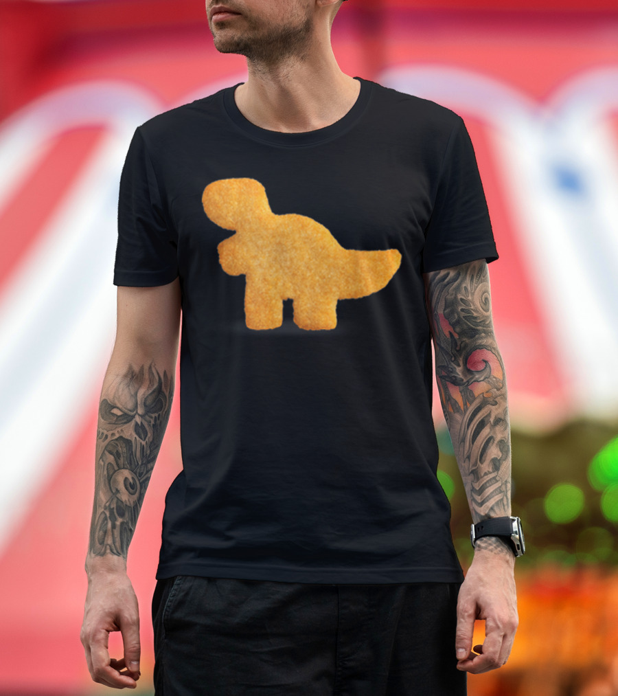 Dino T-Rex Chicken Nugget Funny Dinosaur T-Shirt