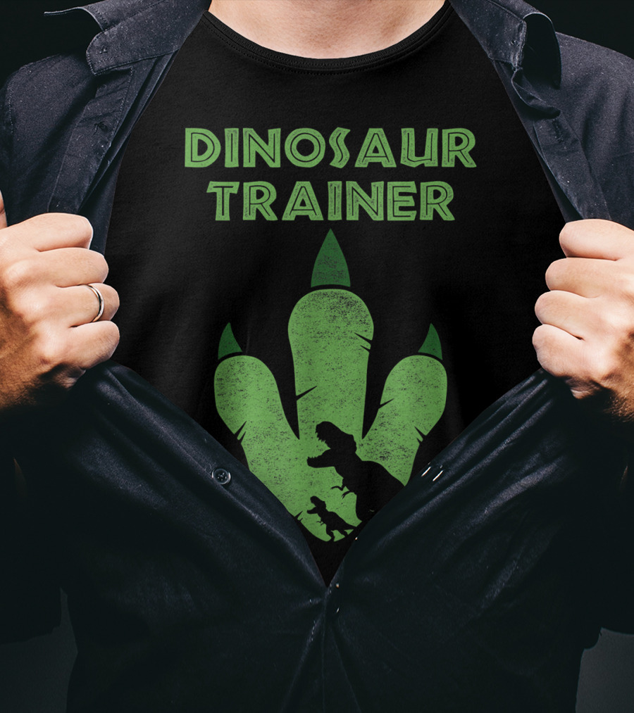 Dinosaur Trainer Big Jurassic Footprint With T-Rex T-Shirt