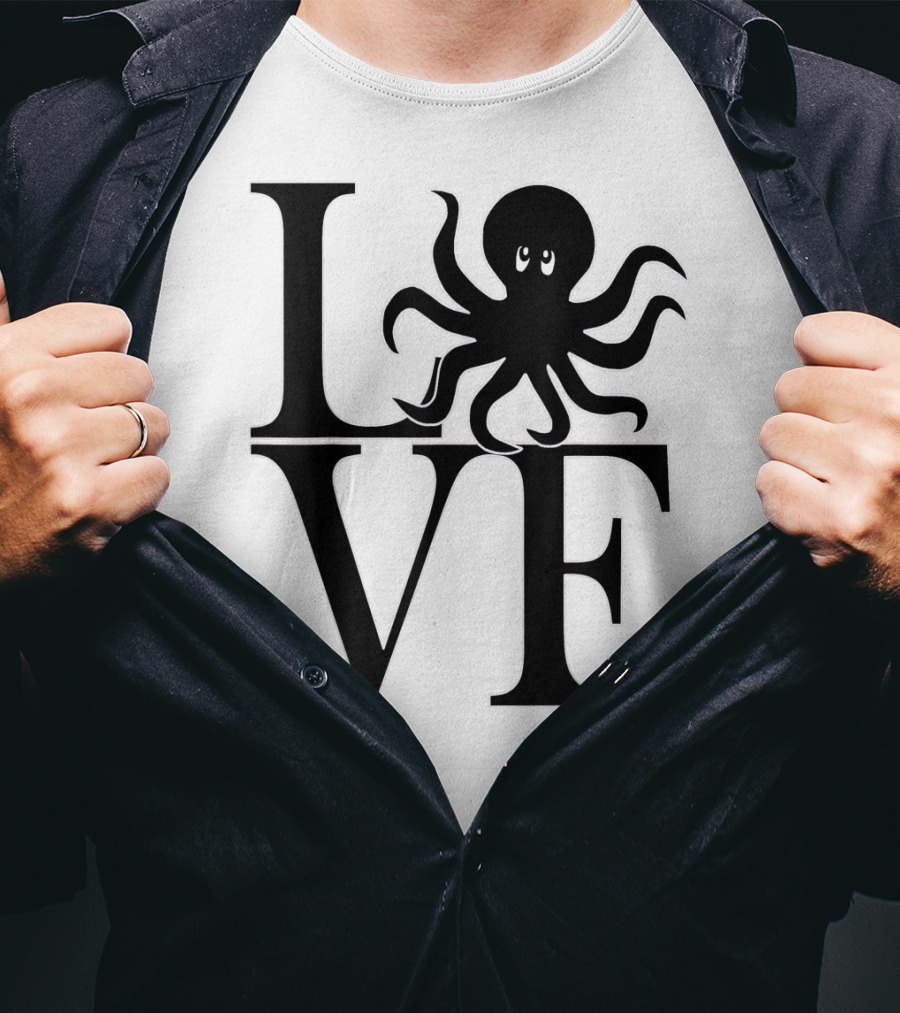 LOVE Octopus Dive Dive Dive T-Shirt