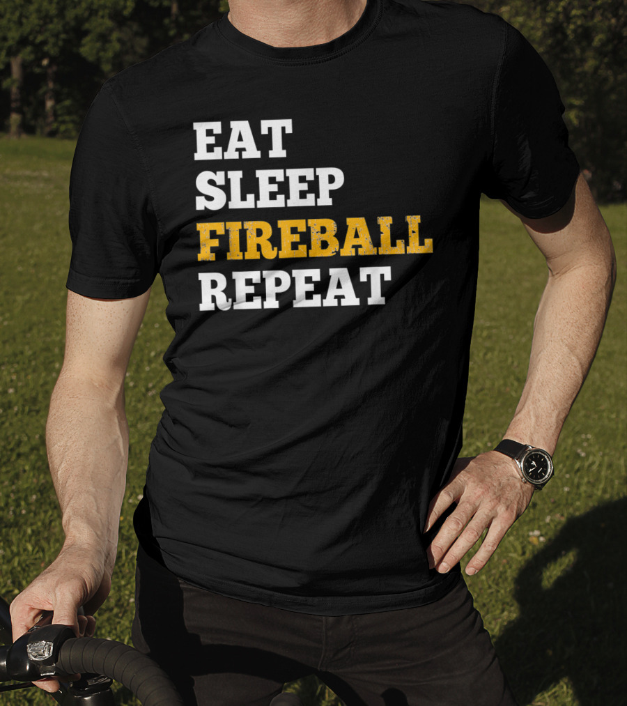Eat Sleep Fireball Repeat RPG Gamers Gamers T-Shirt