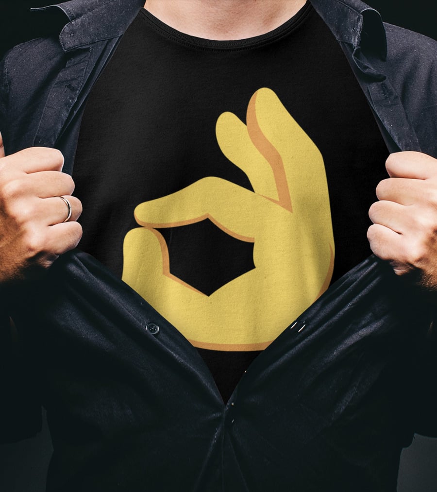 Emoji Ok Hand Sign Okay Yes Dank T-Shirt