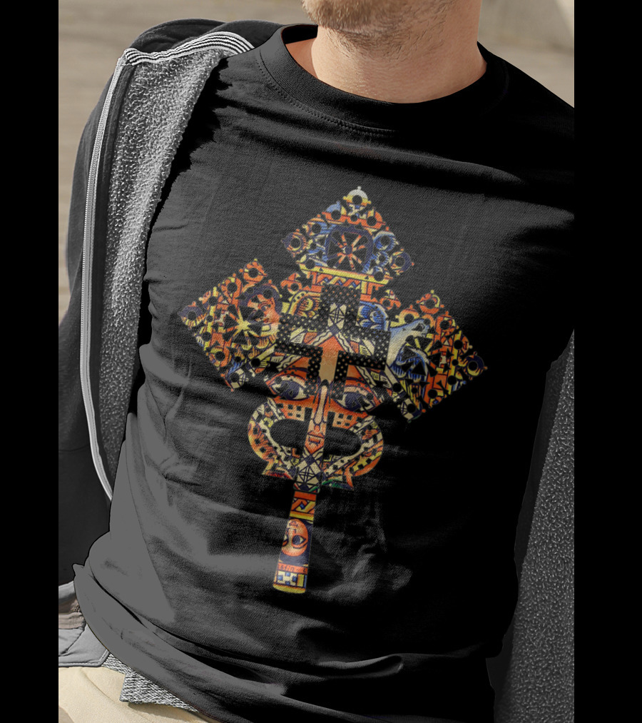 Ethiopian Christian Symbolism Christ In Glory Cross T-Shirt
