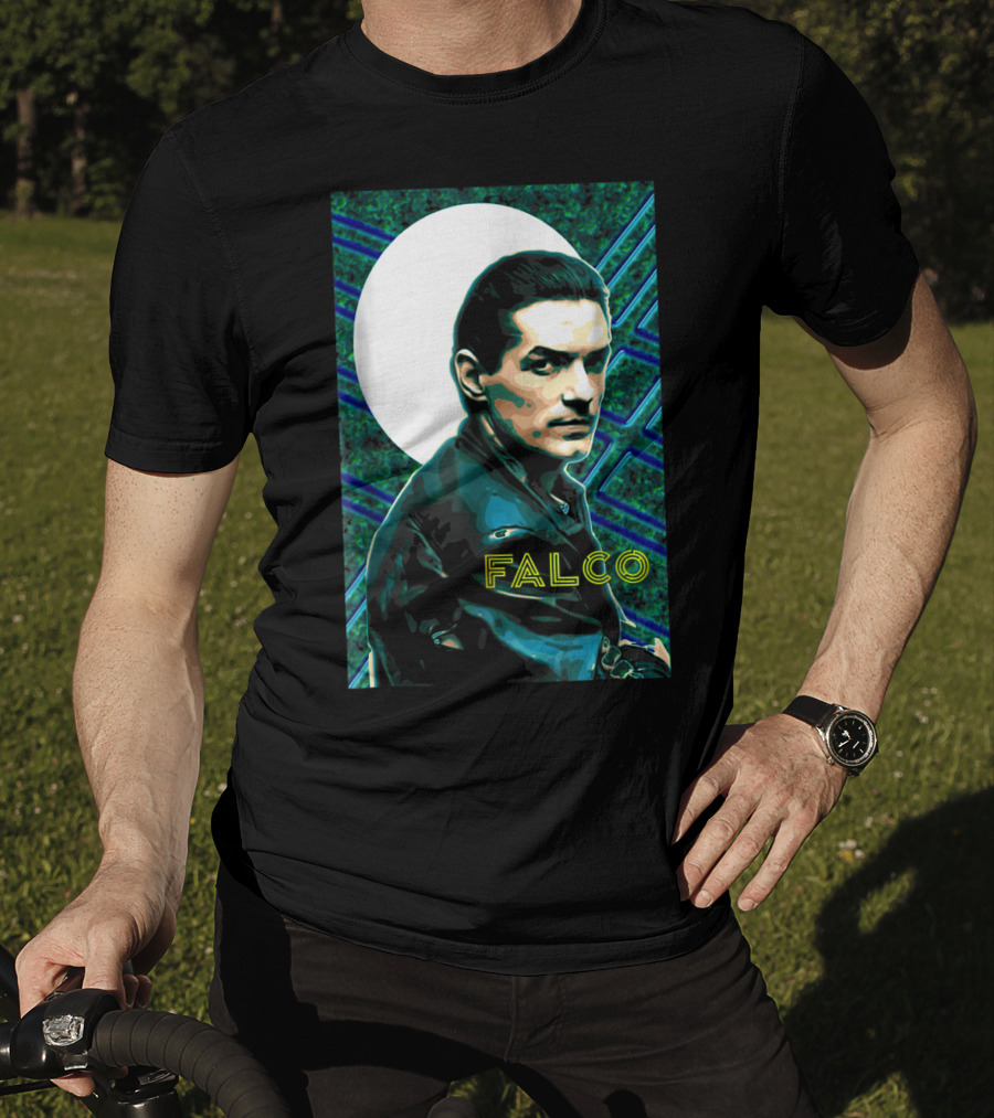 Falco Art Deco Retro Style Portrait T-Shirt