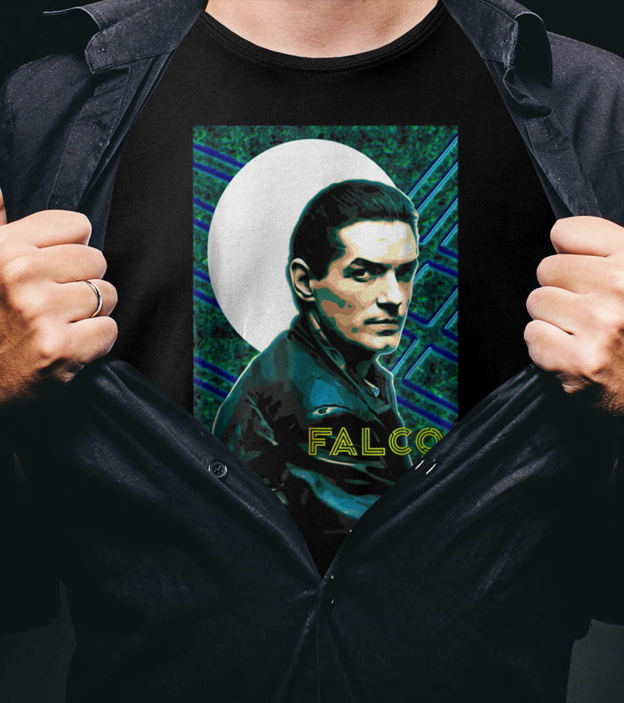 Falco Art Deco Retro Style Portrait T-Shirt