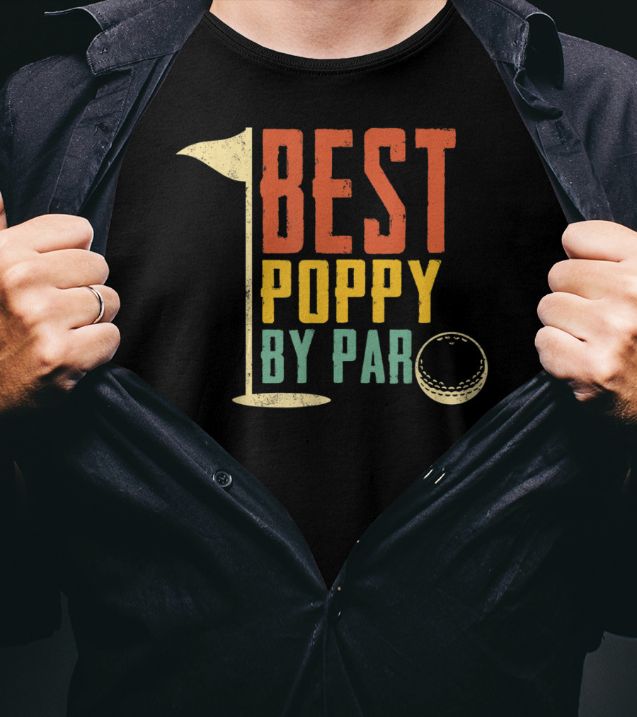 Father's Day Best Poppy By Par Golf Lovers T-Shirt
