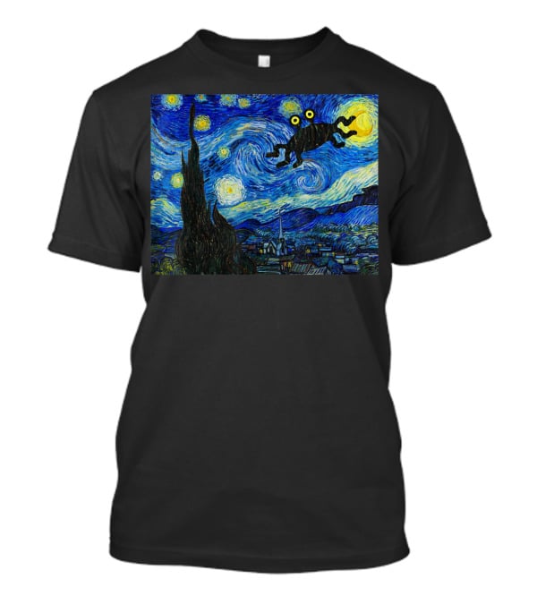 Fsm Flying Spaghetti Monster Pastafarian Starry Night T-Shirt