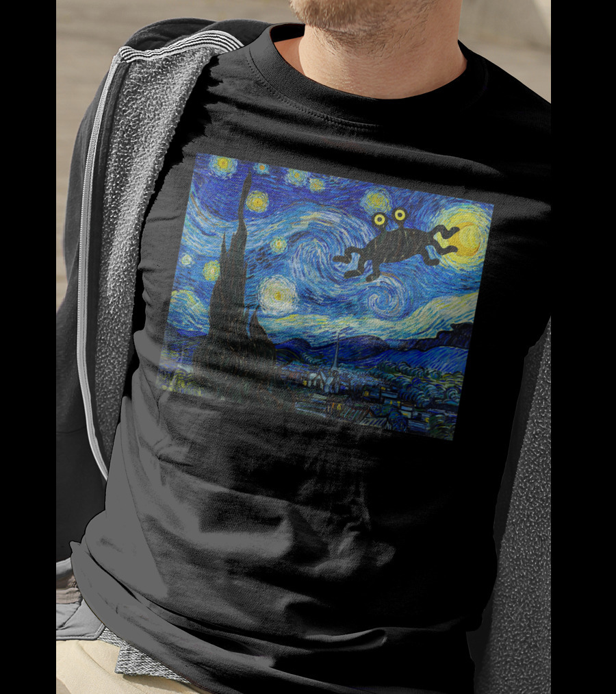 Fsm Flying Spaghetti Monster Pastafarian Starry Night T-Shirt