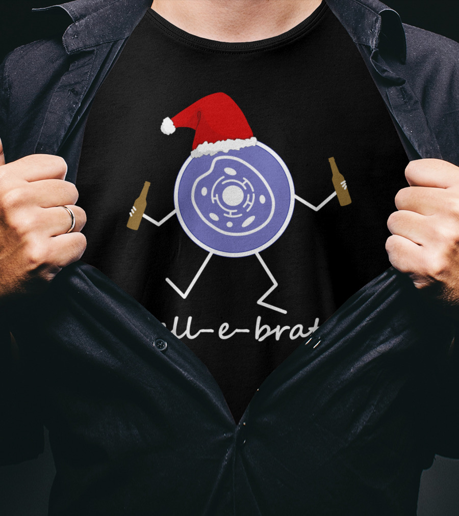Cell-e-brate Funny Biology Cell Celebrate Christmas T-Shirt