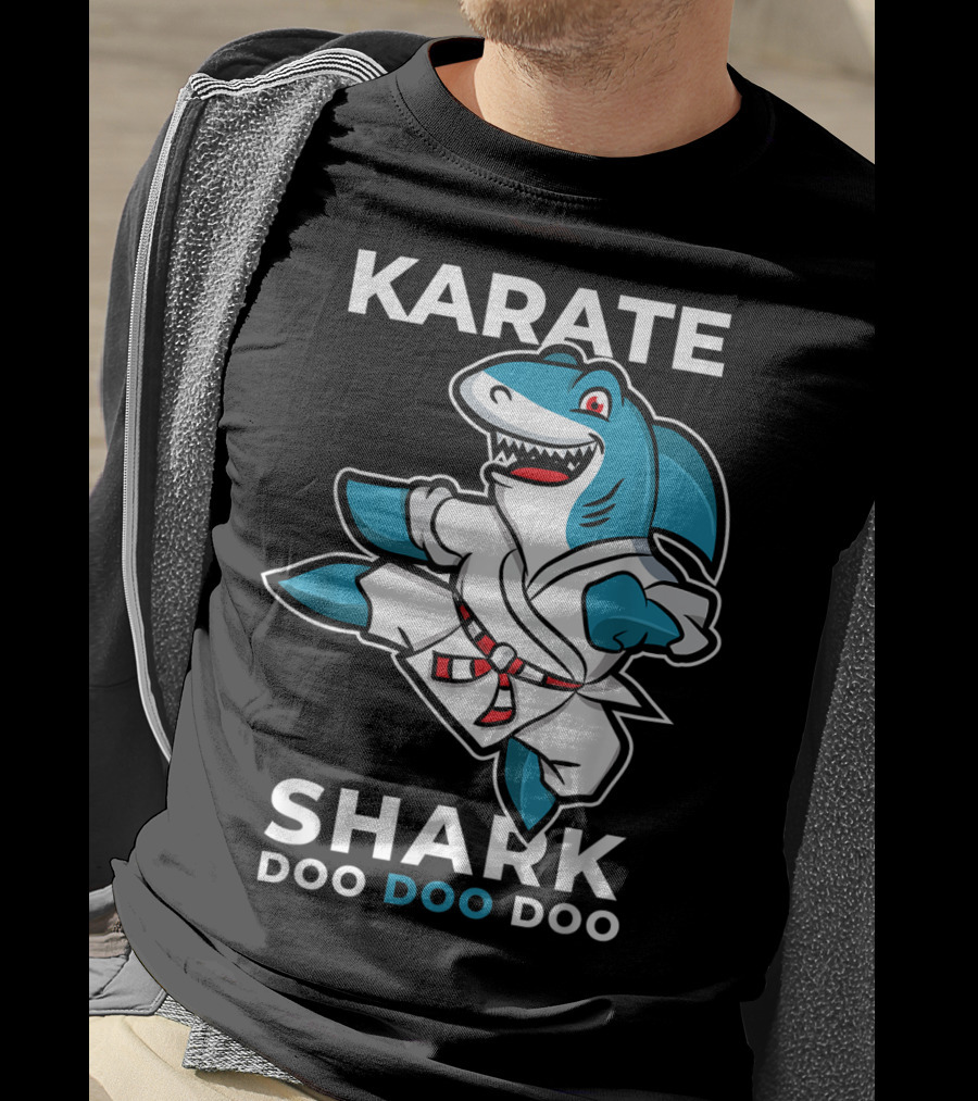 Karate Shark Doo Doo Doo Martial Arts Baby Shark T-Shirt