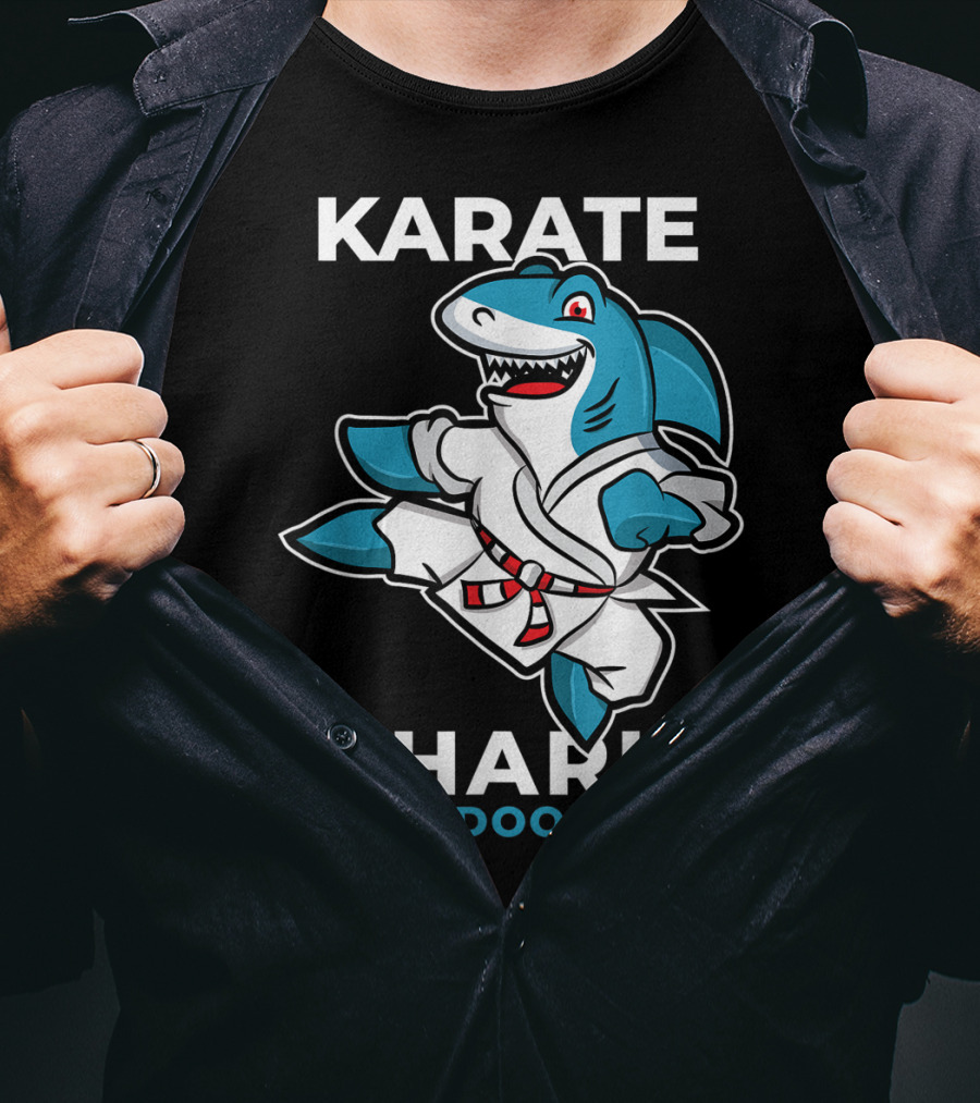 Karate Shark Doo Doo Doo Martial Arts Baby Shark T-Shirt